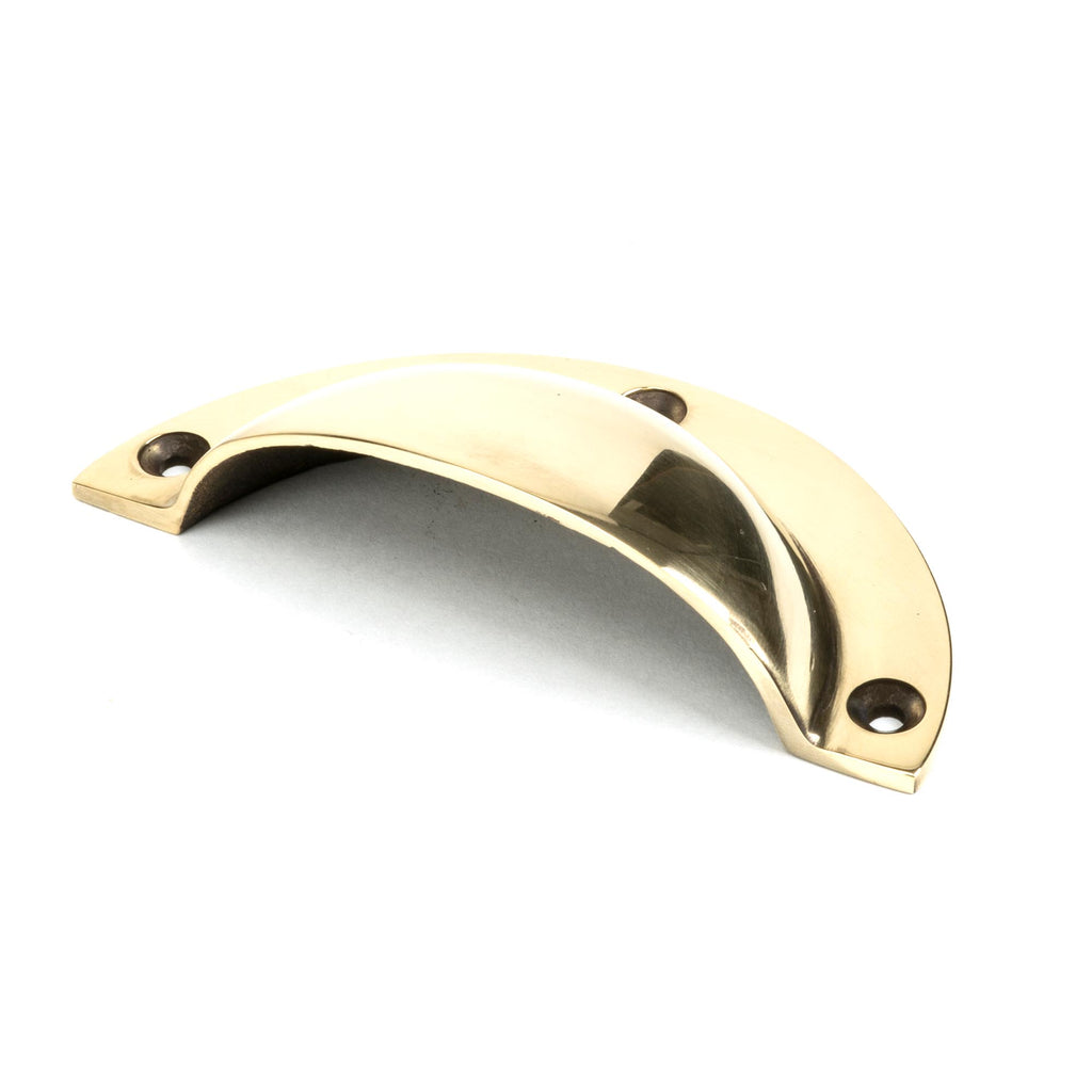 White background image of From The Anvil's Aged Brass Plain Drawer Pull | From The Anvil