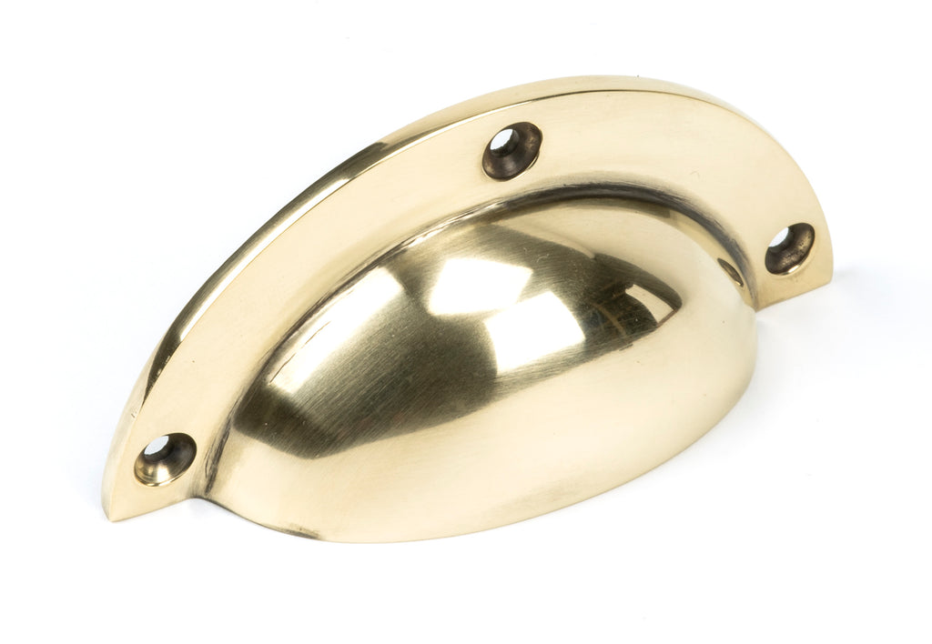 White background image of From The Anvil's Aged Brass Plain Drawer Pull | From The Anvil