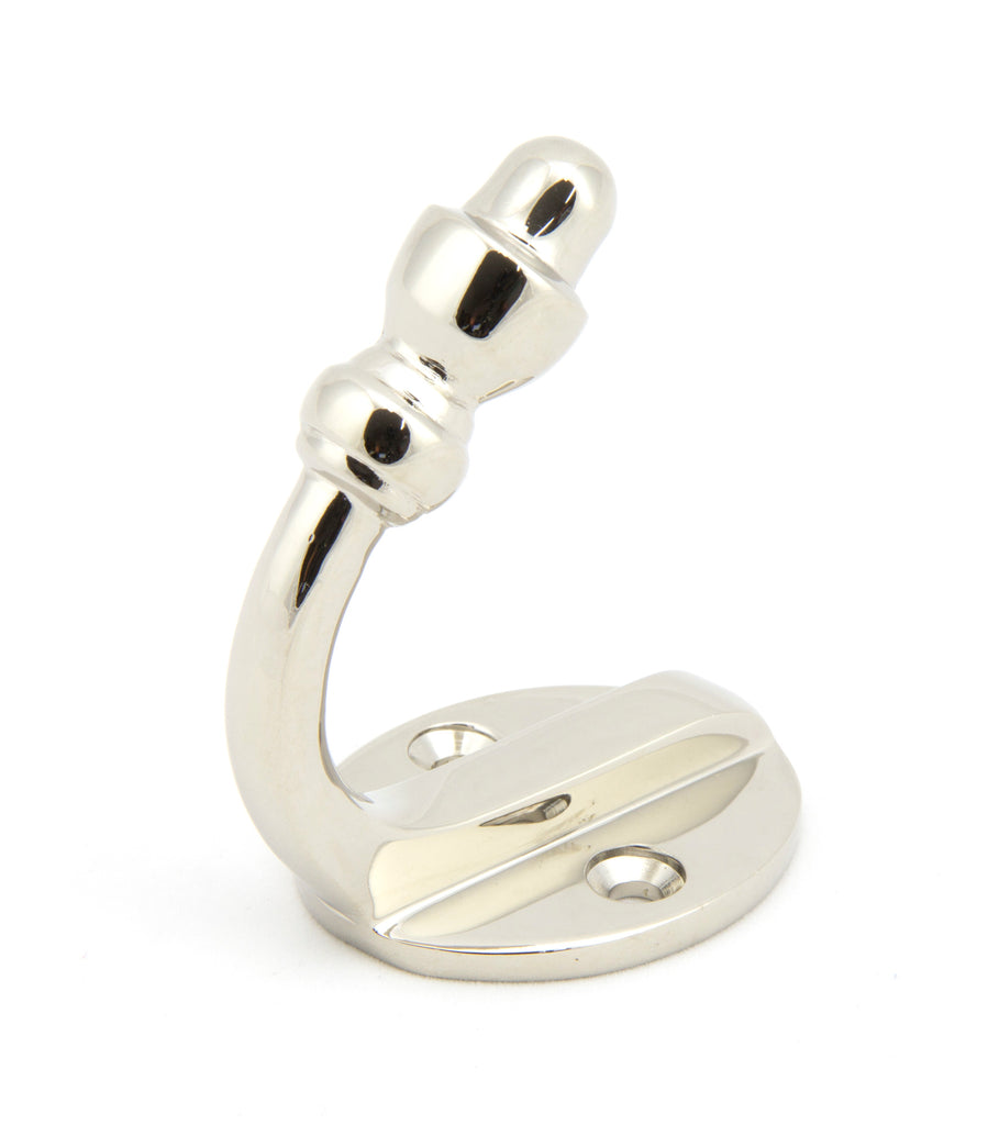 White background image of From The Anvil's Polished Nickel Coat Hook | From The Anvil