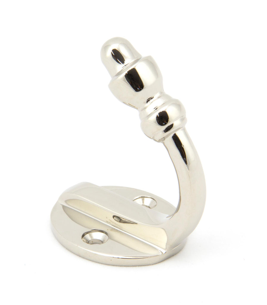 White background image of From The Anvil's Polished Nickel Coat Hook | From The Anvil