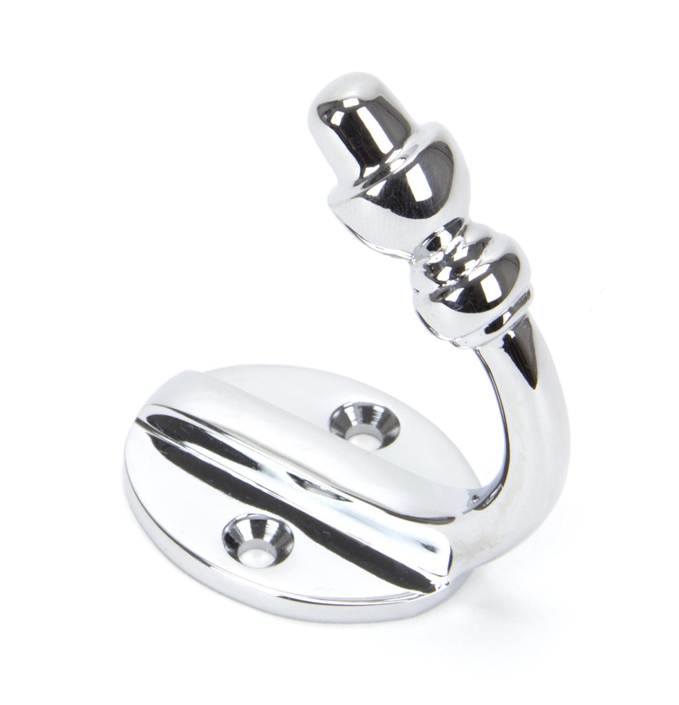 White background image of From The Anvil's Polished Chrome Coat Hook | From The Anvil