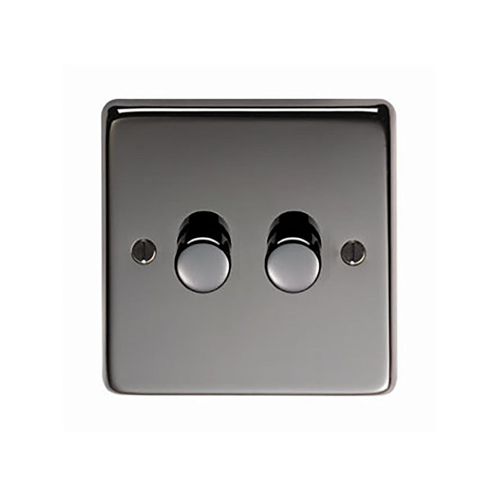 White background image of From The Anvil's Black Nickel LED Dimmer Switch | From The Anvil
