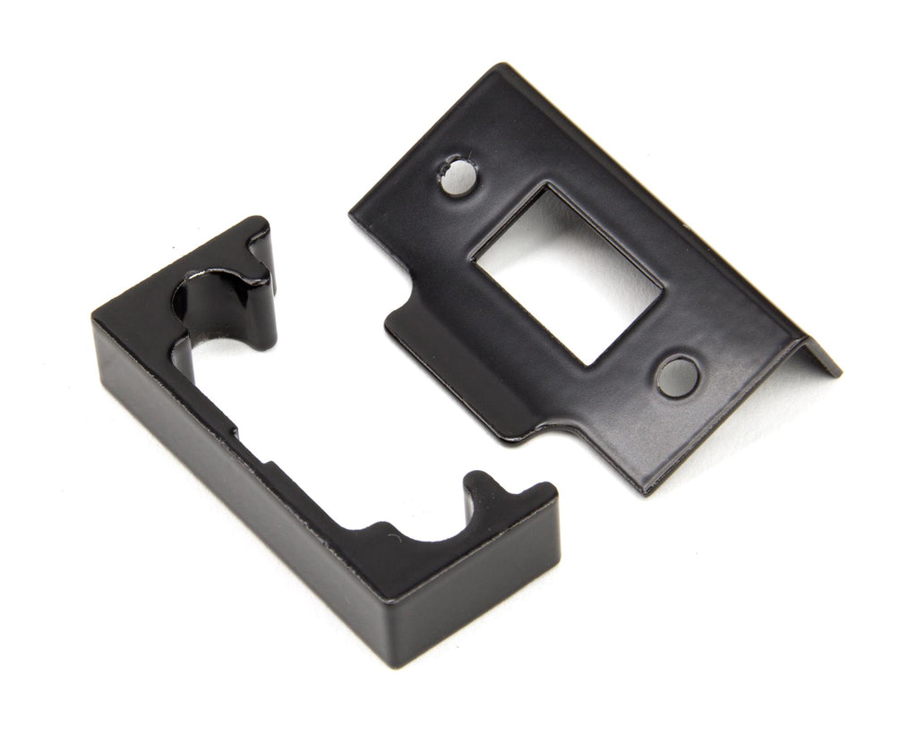White background image of From The Anvil's Black ½" Rebate Kit for Tubular Mortice Latch | From The Anvil