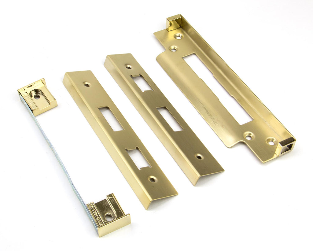 White background image of From The Anvil's PVD Brass ½" Euro Sash Lock Rebate Kit | From The Anvil