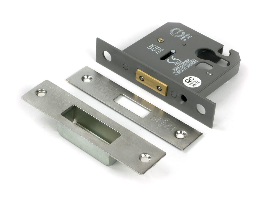 From The Anvil's Satin Stainless Steel Euro Profile Deadlock