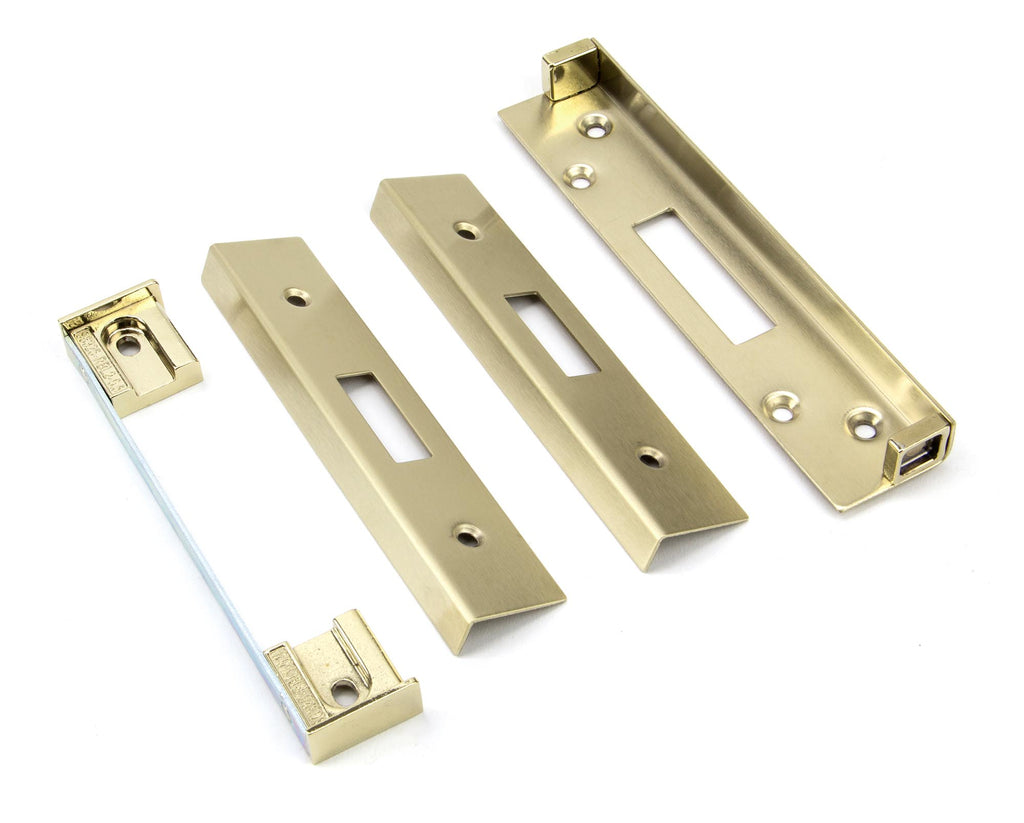 White background image of From The Anvil's PVD Brass ½" Euro Dead Lock Rebate Kit | From The Anvil