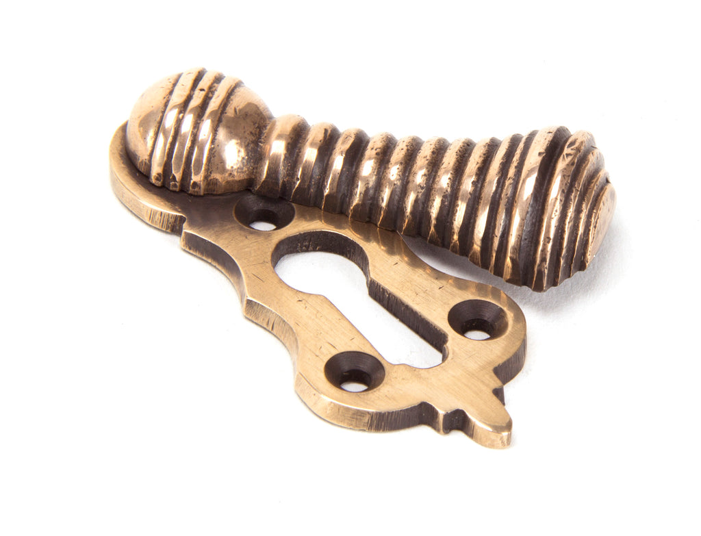 White background image of From The Anvil's Polished Bronze Beehive Escutcheon | From The Anvil