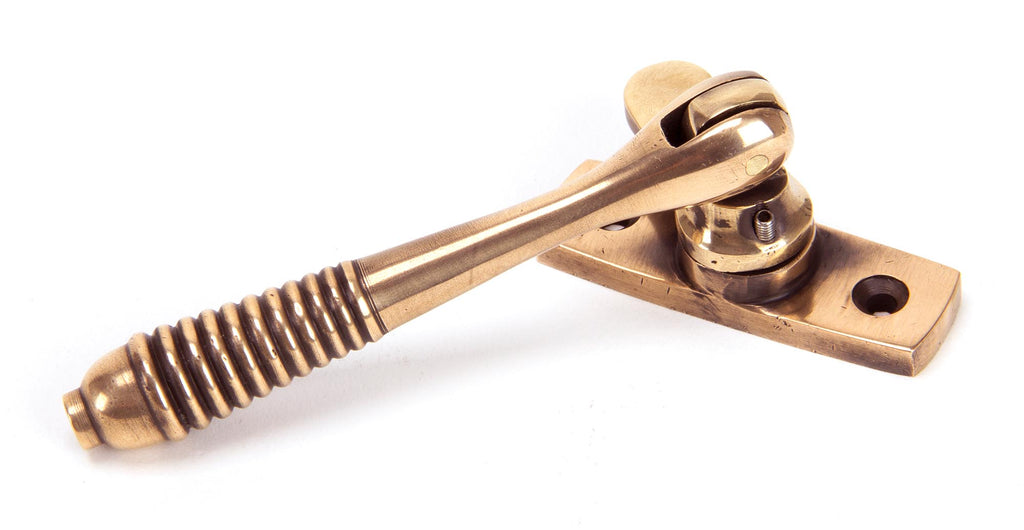 White background image of From The Anvil's Polished Bronze Locking Reeded Fastener | From The Anvil