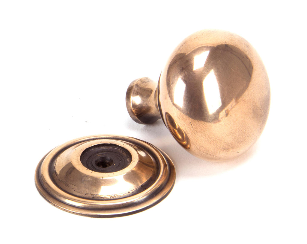 White background image of From The Anvil's Polished Bronze Mushroom Cabinet Knob | From The Anvil