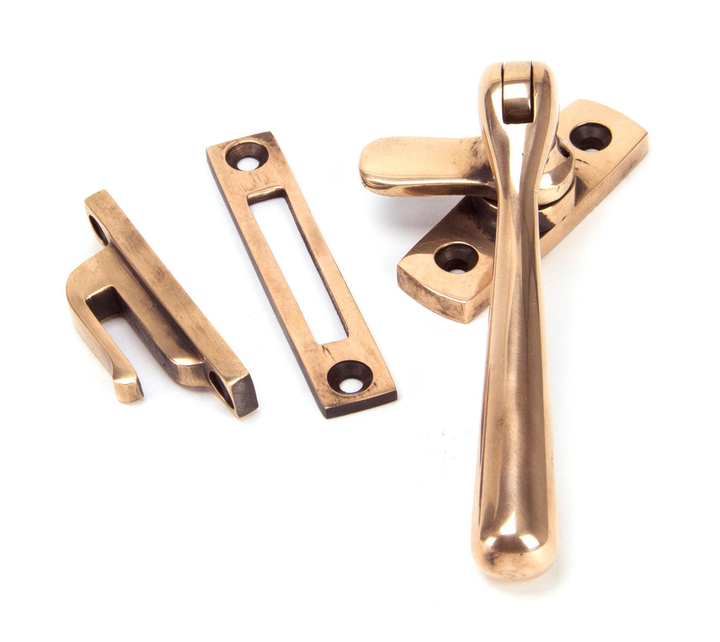 White background image of From The Anvil's Polished Bronze Locking Newbury Fastener | From The Anvil