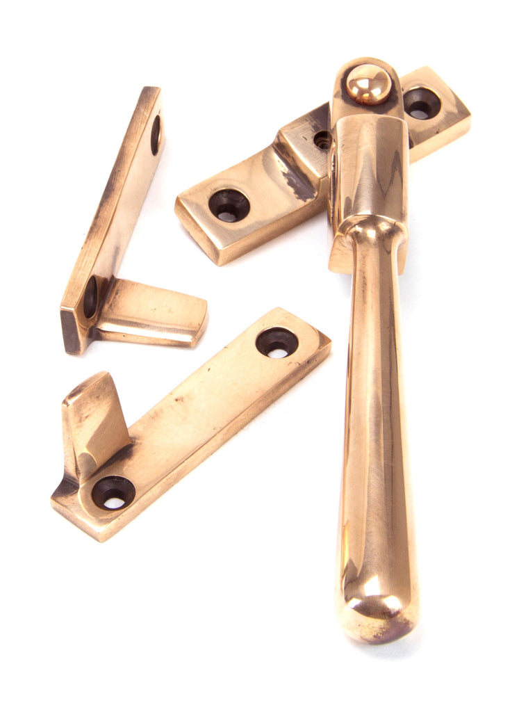 White background image of From The Anvil's Polished Bronze Night-Vent Locking Newbury Fastener | From The Anvil