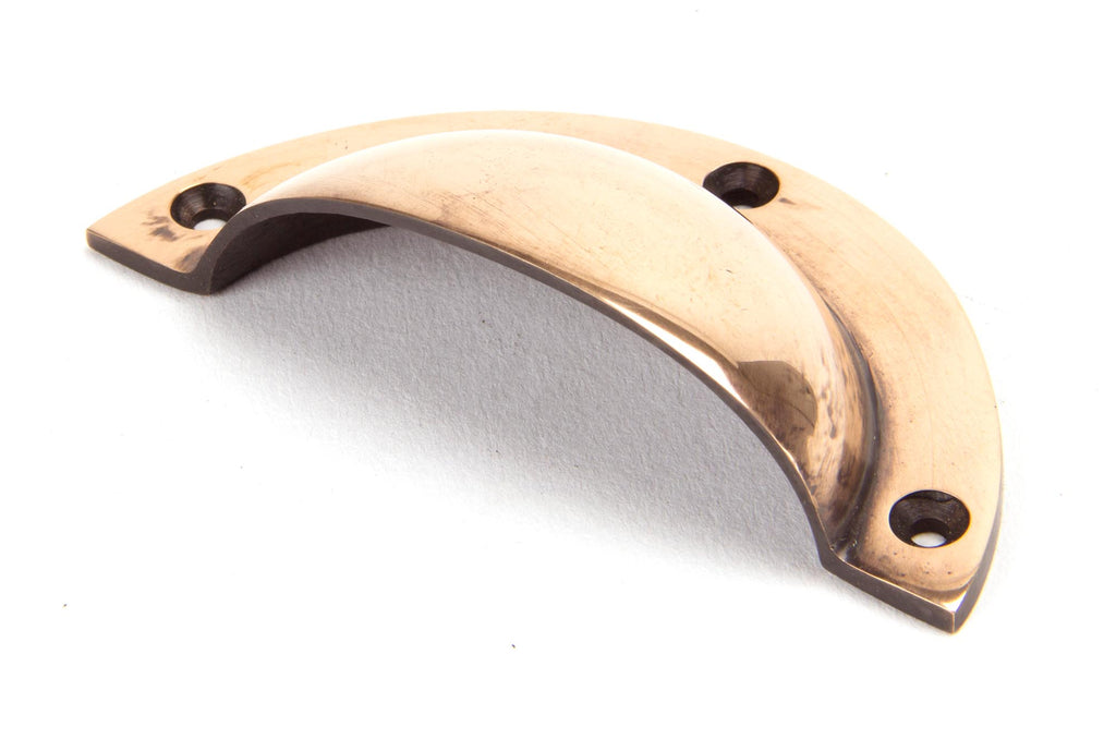 White background image of From The Anvil's Polished Bronze Plain Drawer Pull | From The Anvil