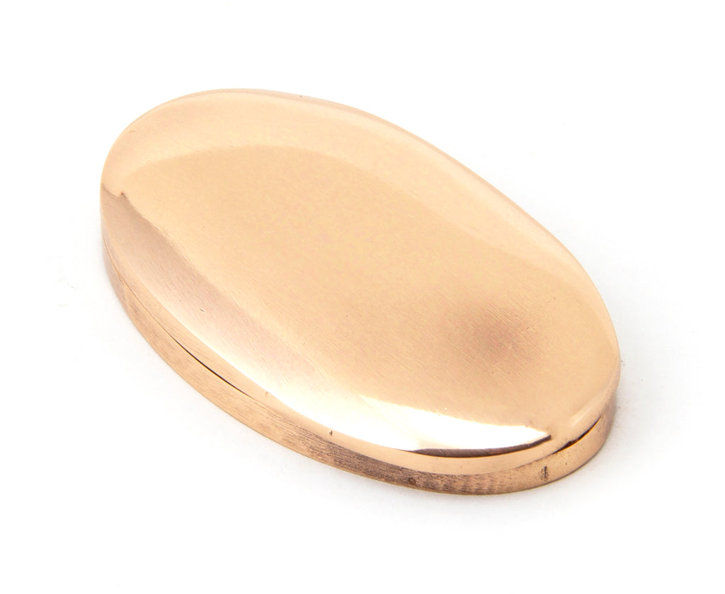 White background image of From The Anvil's Polished Bronze Oval Escutcheon | From The Anvil