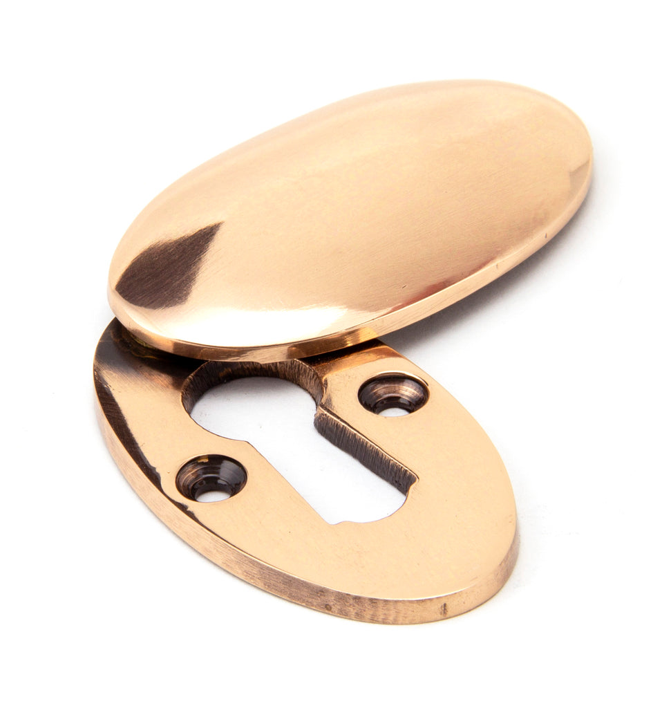 From The Anvil's Polished Bronze Oval Escutcheon