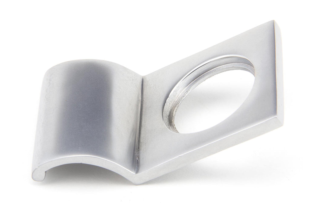 White background image of From The Anvil's Satin Chrome Rim Cylinder Pull | From The Anvil