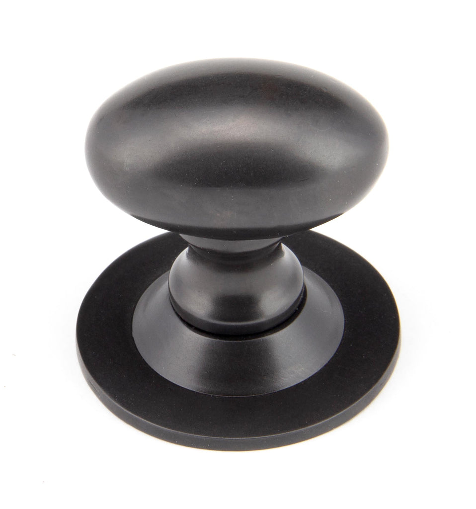 White background image of From The Anvil's Aged Bronze Oval Cabinet Knob | From The Anvil