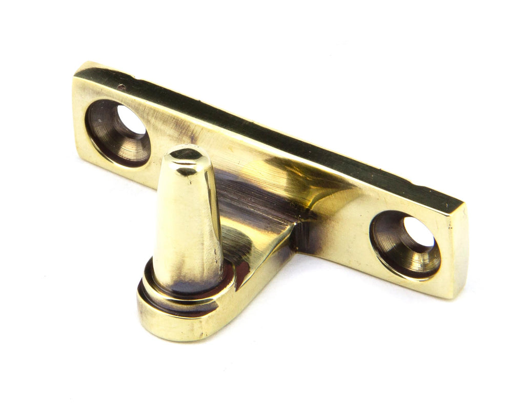 White background image of From The Anvil's Aged Brass Cranked Stay Pin | From The Anvil