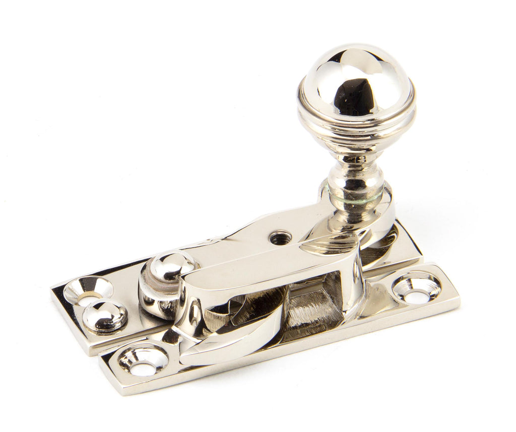 White background image of From The Anvil's Polished Nickel Prestbury Sash Hook Fastener | From The Anvil