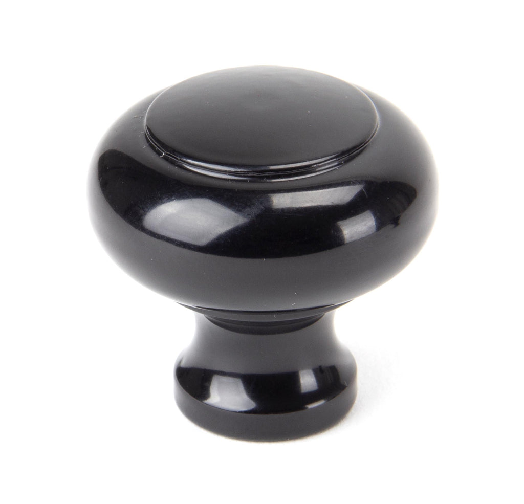 White background image of From The Anvil's Black Regency Cabinet Knob | From The Anvil