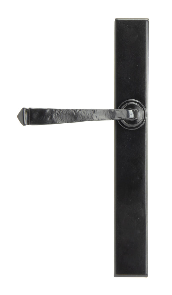 White background image of From The Anvil's Black Avon Slimline Lever Espag. Latch Set | From The Anvil