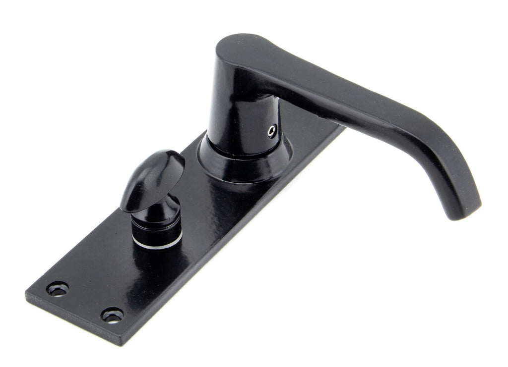 White background image of From The Anvil's Black Deluxe Lever Bathroom Set | From The Anvil
