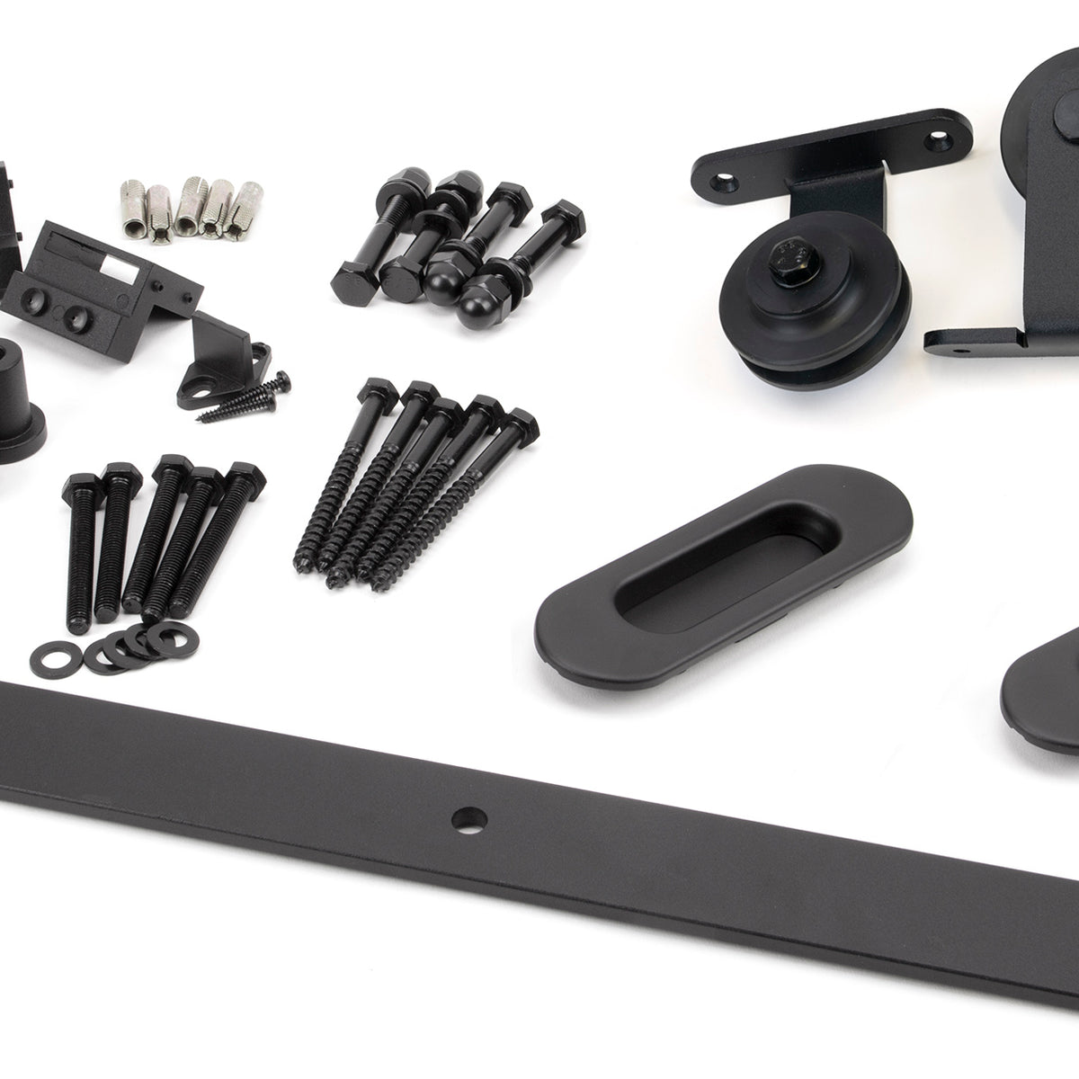 100kg Sliding Door Hardware Kit (Top Mount) | From The Anvil – Hand Forged