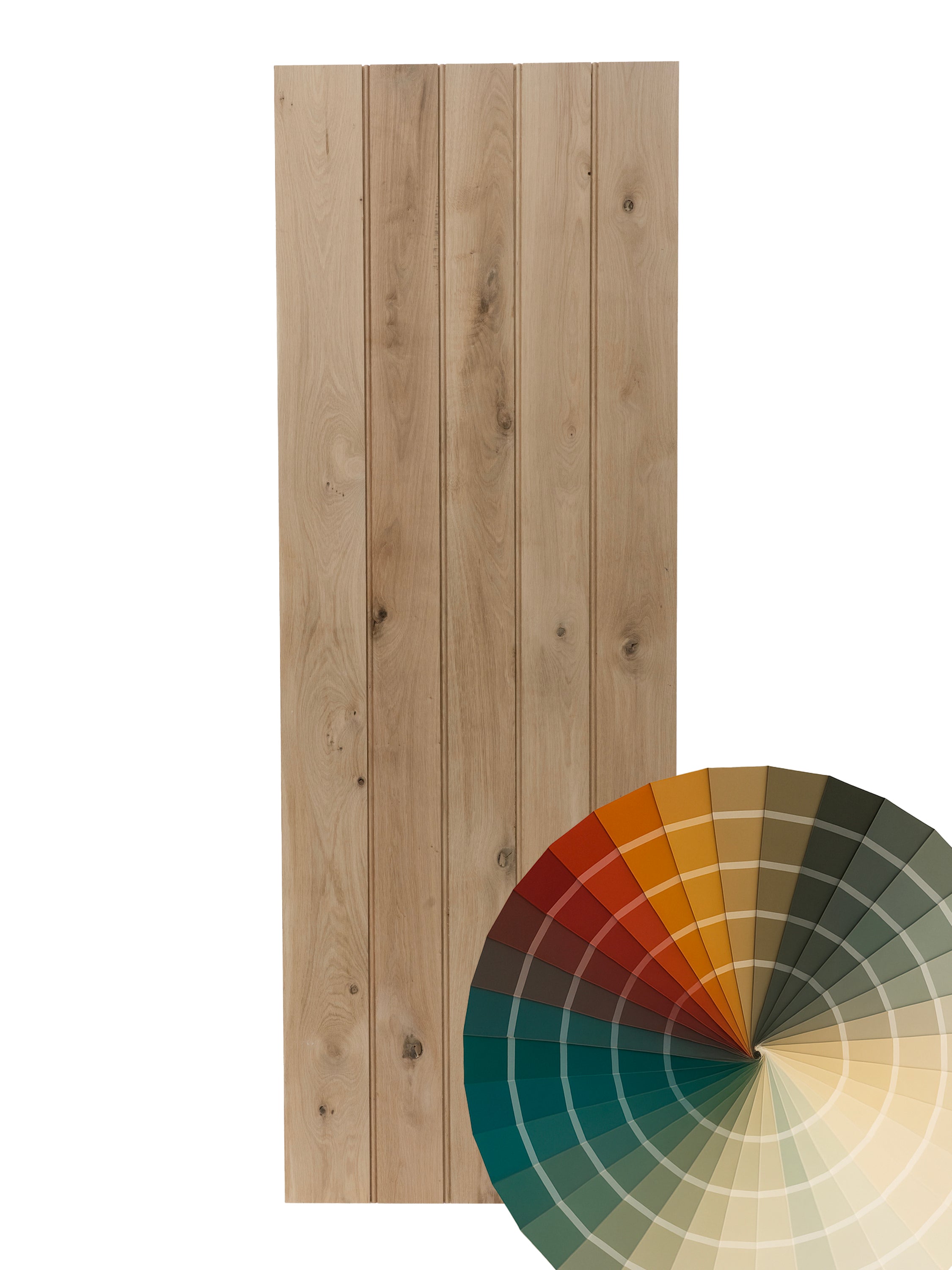 Hand Finished Plank Ledge & Brace Oak Door