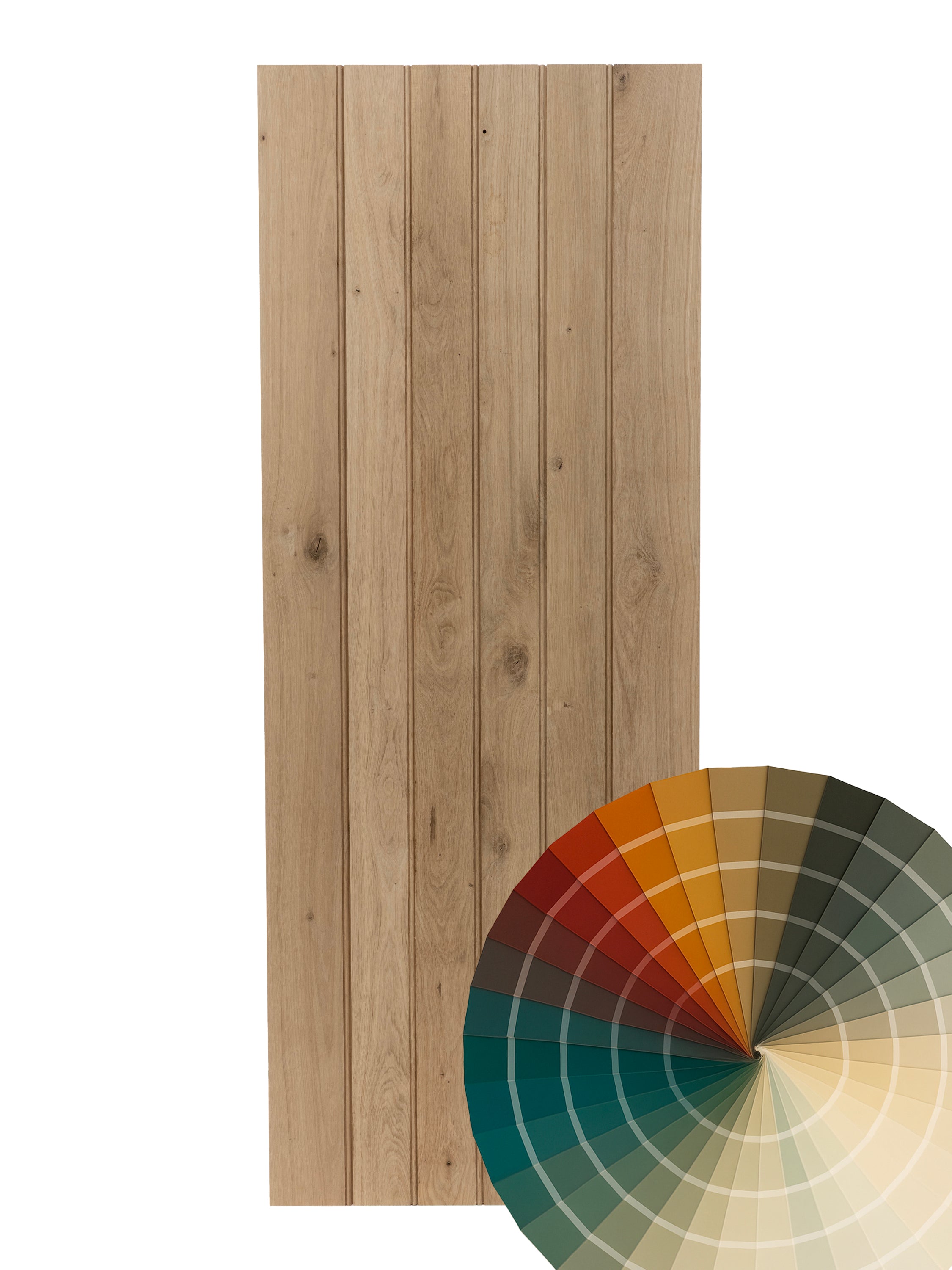 Hand Finished Plank Ledge & Brace Oak Door