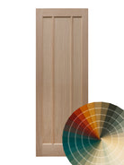 Hand Painted 3 Panel Oak Door in a Bespoke Farrow & Ball Colour