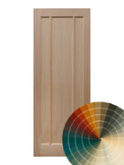 Hand Painted 3 Panel Oak Door in a Bespoke Farrow & Ball Colour