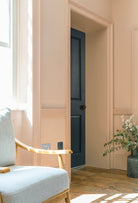 Hand Painted Oak 4 Panel Door in Farrow and Ball's Railings