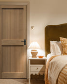 Unfinished Solid Oak Framed & Boarded Door